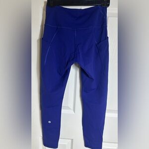 LULULEMON FAST & FREE 25” LEGGINGS — SIZE 8